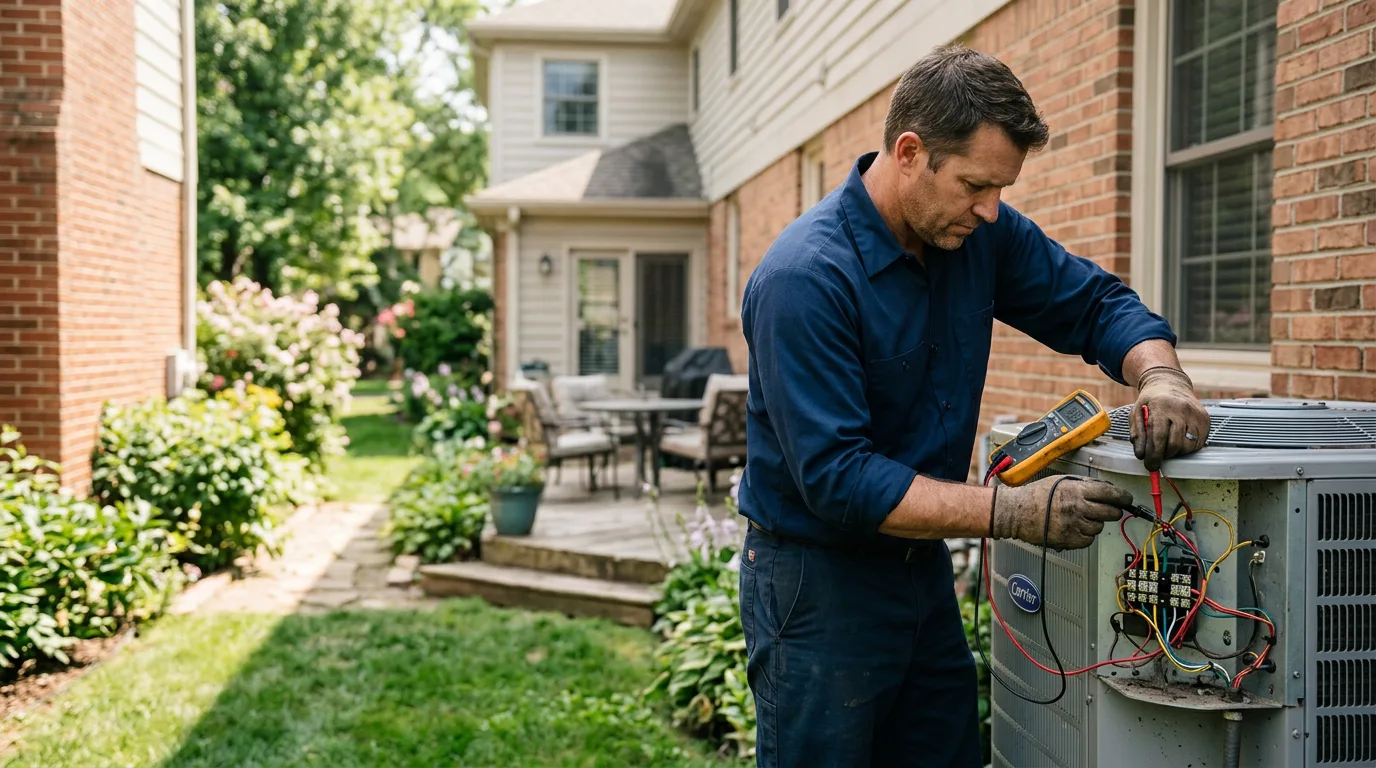 HVAC technician working near Tustin, CA